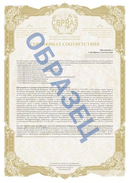 Образец Приложение к СТО 01.064.00220722.2-2020 Новомосковск Сертификат СТО 01.064.00220722.2-2020 